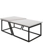 Hanah Home Verona P0024623 Juego de Mesas de Café Blanco